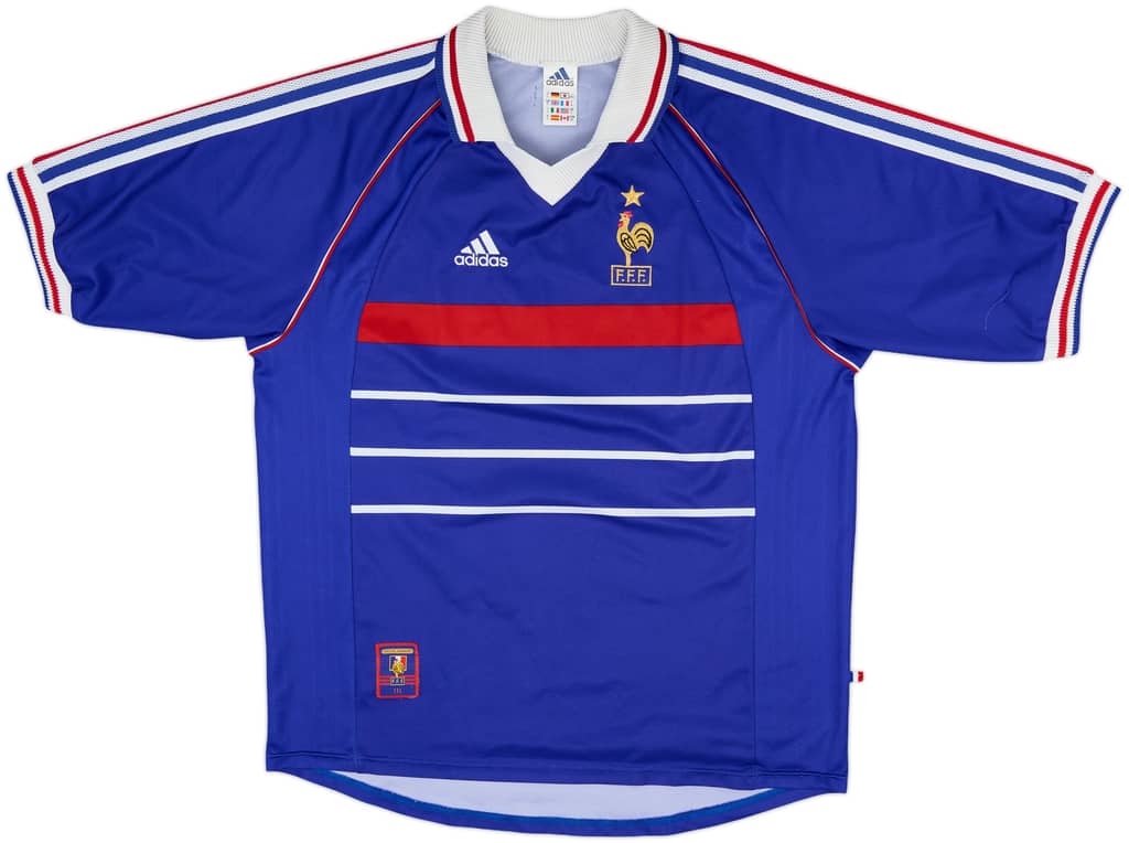 1998-00 France Home Shirt - 9/10 - (L)