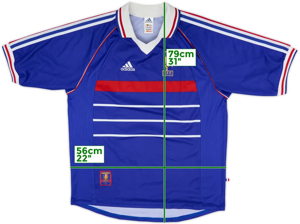 1998-00 France Home Shirt - 9/10 - (L)