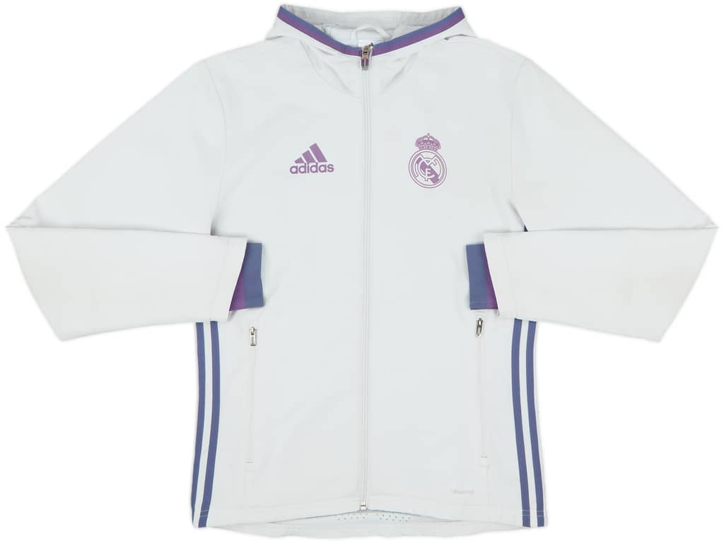 2016-17 Real Madrid adidas Hooded Track Jacket - 6/10 - (XS)