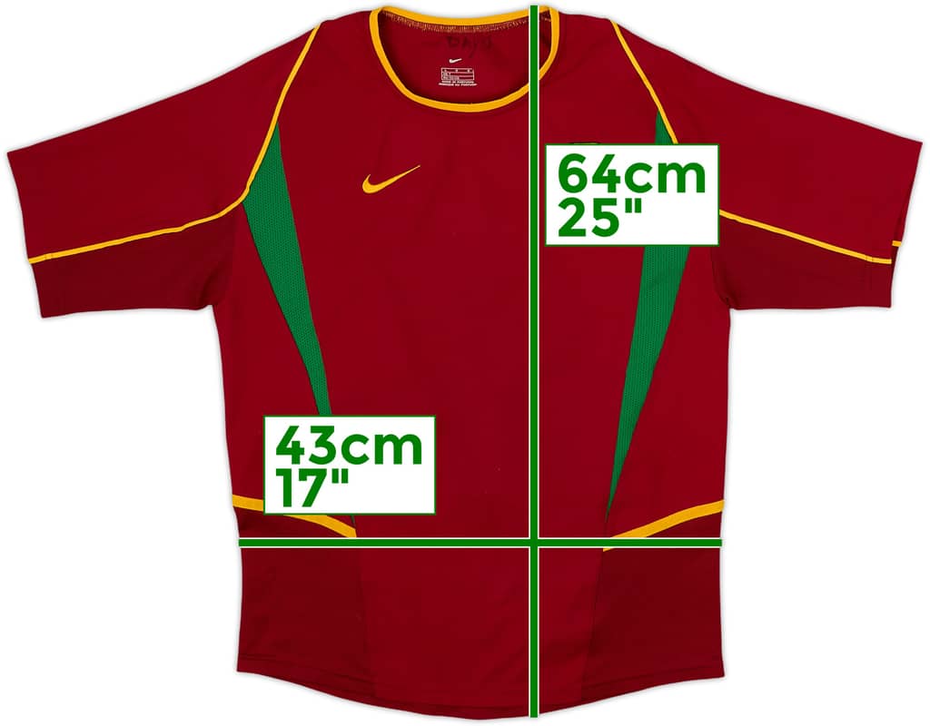 2002-04 Portugal Home Shirt - 9/10 - (L.Boys)