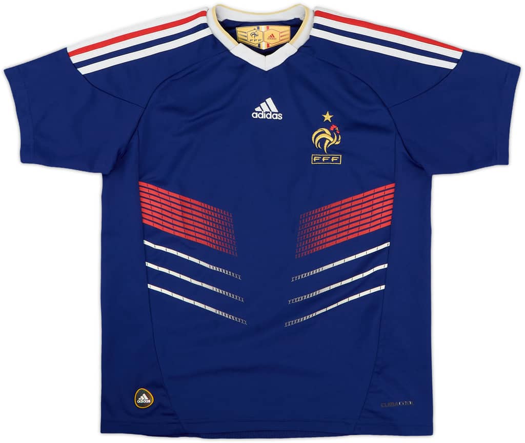 2009-10 France Home Shirt - 9/10 - (M.Boys)