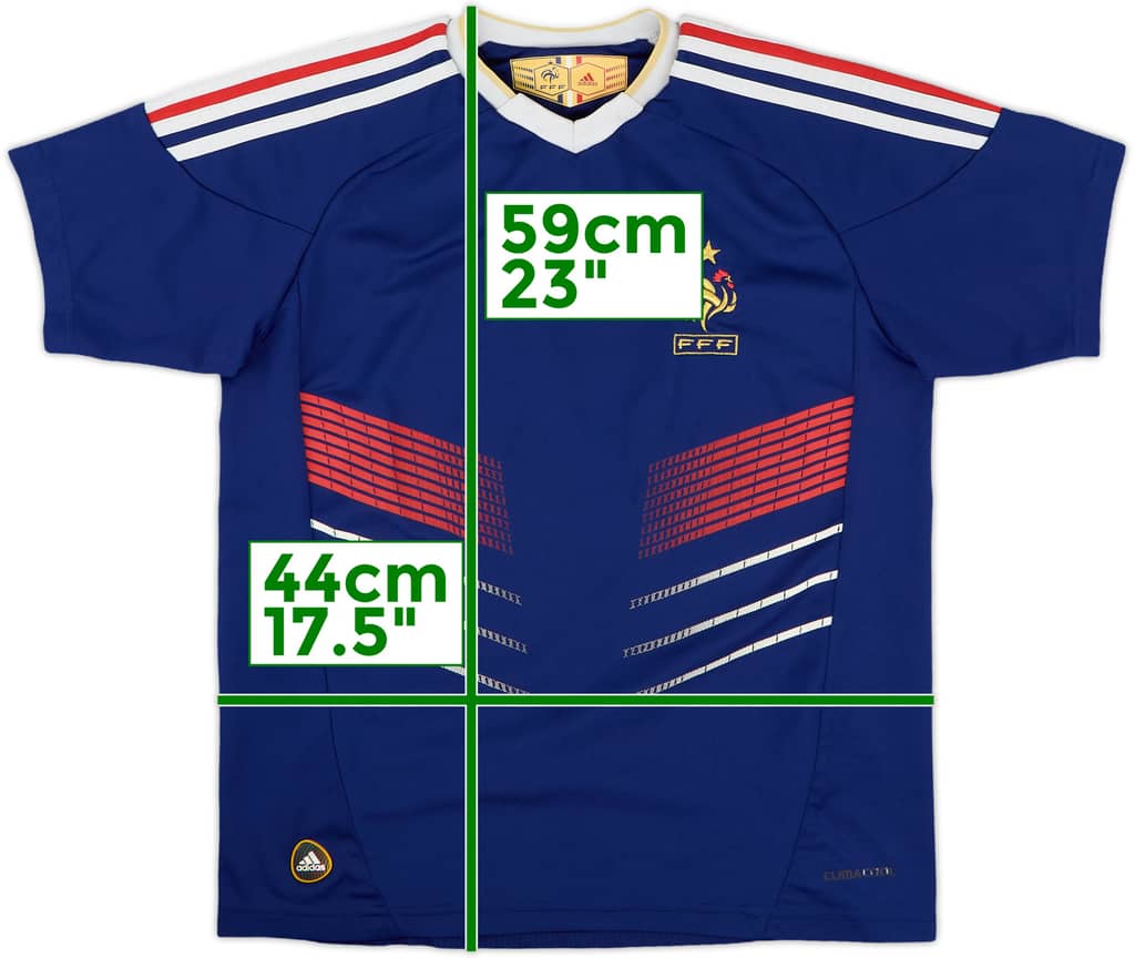 2009-10 France Home Shirt - 9/10 - (M.Boys)