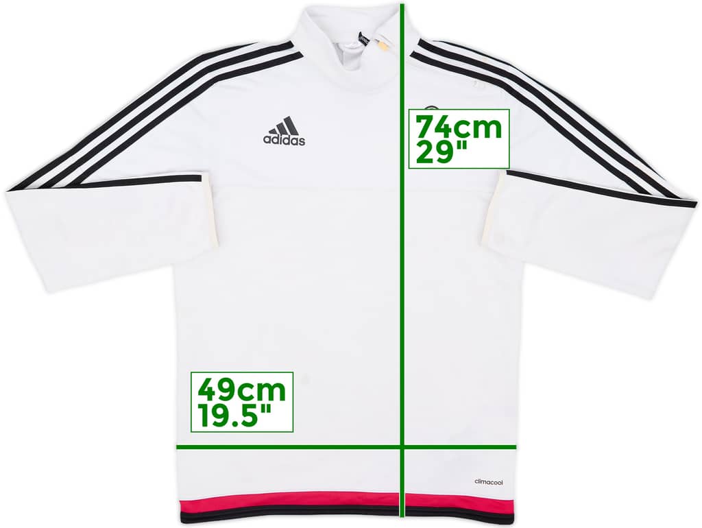 2015-16 Juventus adidas 1/4 Zip Drill Top - 5/10 - (S)