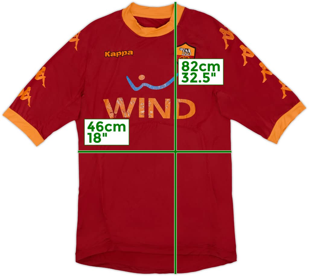 2010-11 Roma Home Shirt - 5/10 - (XL)