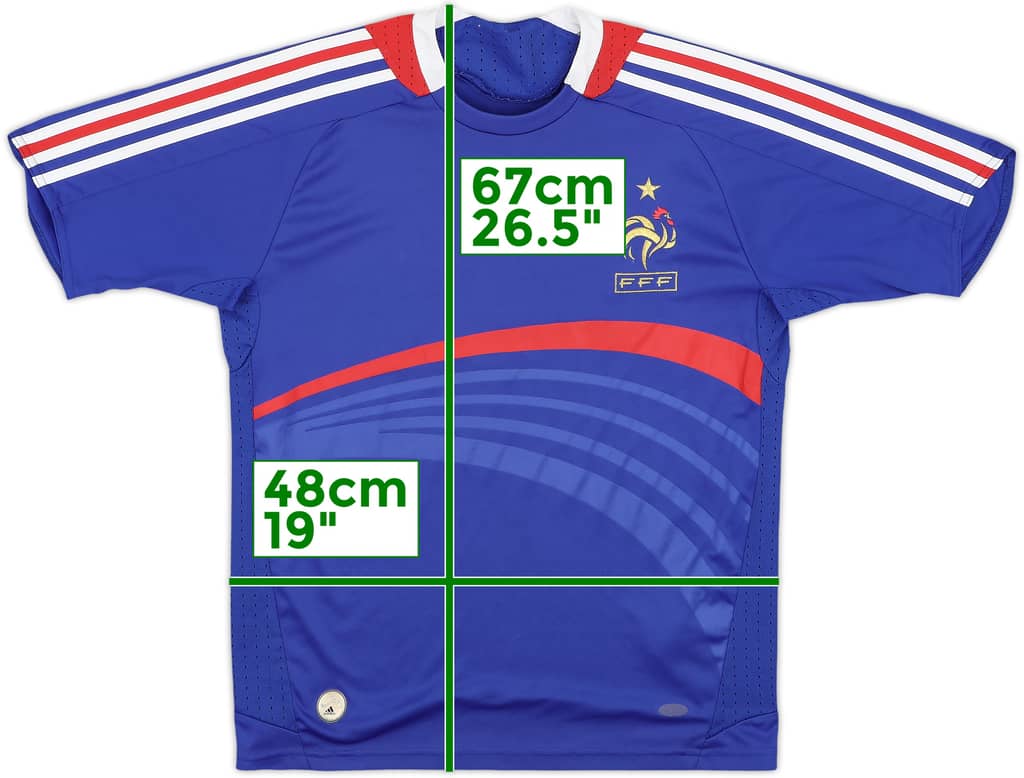 2007-08 France Home Shirt - 6/10 - (L.Boys)