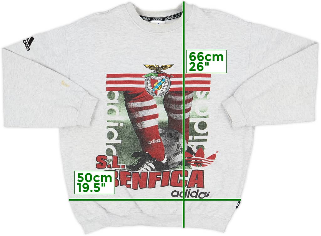 1998-99 Benfica adidas Sweat Top - 8/10 - (M)
