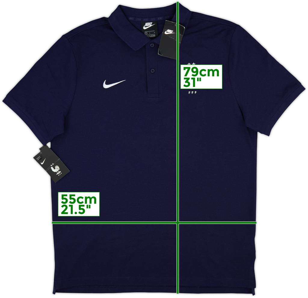 2020-21 France Nike Polo Shirt (L)