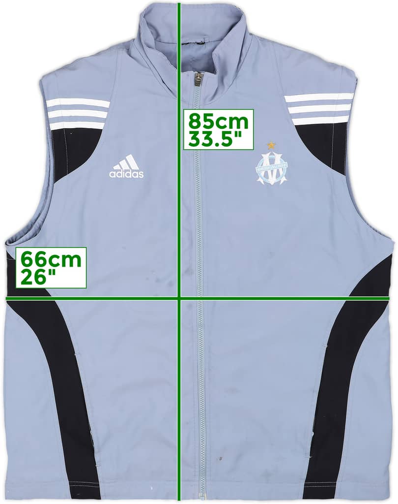 2003-04 Olympique Marseille adidas Gilet - 5/10 - (XL)