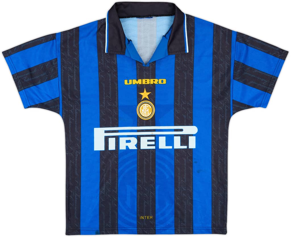 1996-97 Inter Milan Home Shirt - 5/10 - (XL.Boys)