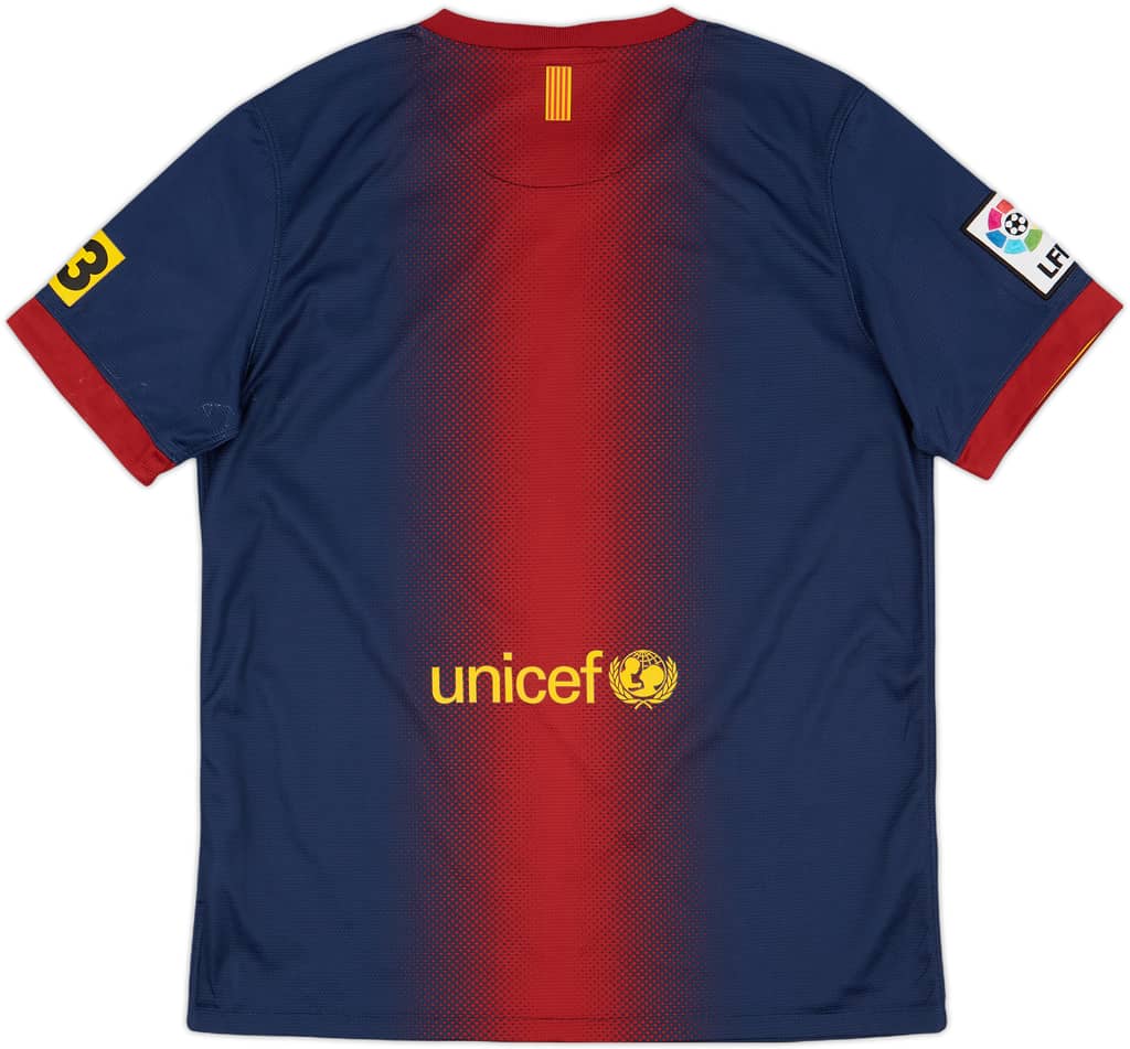 2012-13 Barcelona Home Shirt - 8/10 - (XL.Boys)