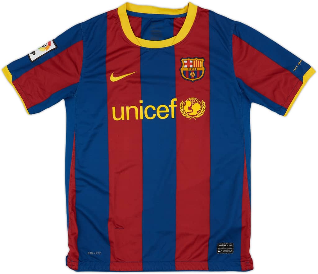 2010-11 Barcelona Home Shirt - 5/10 - (L.Boys)