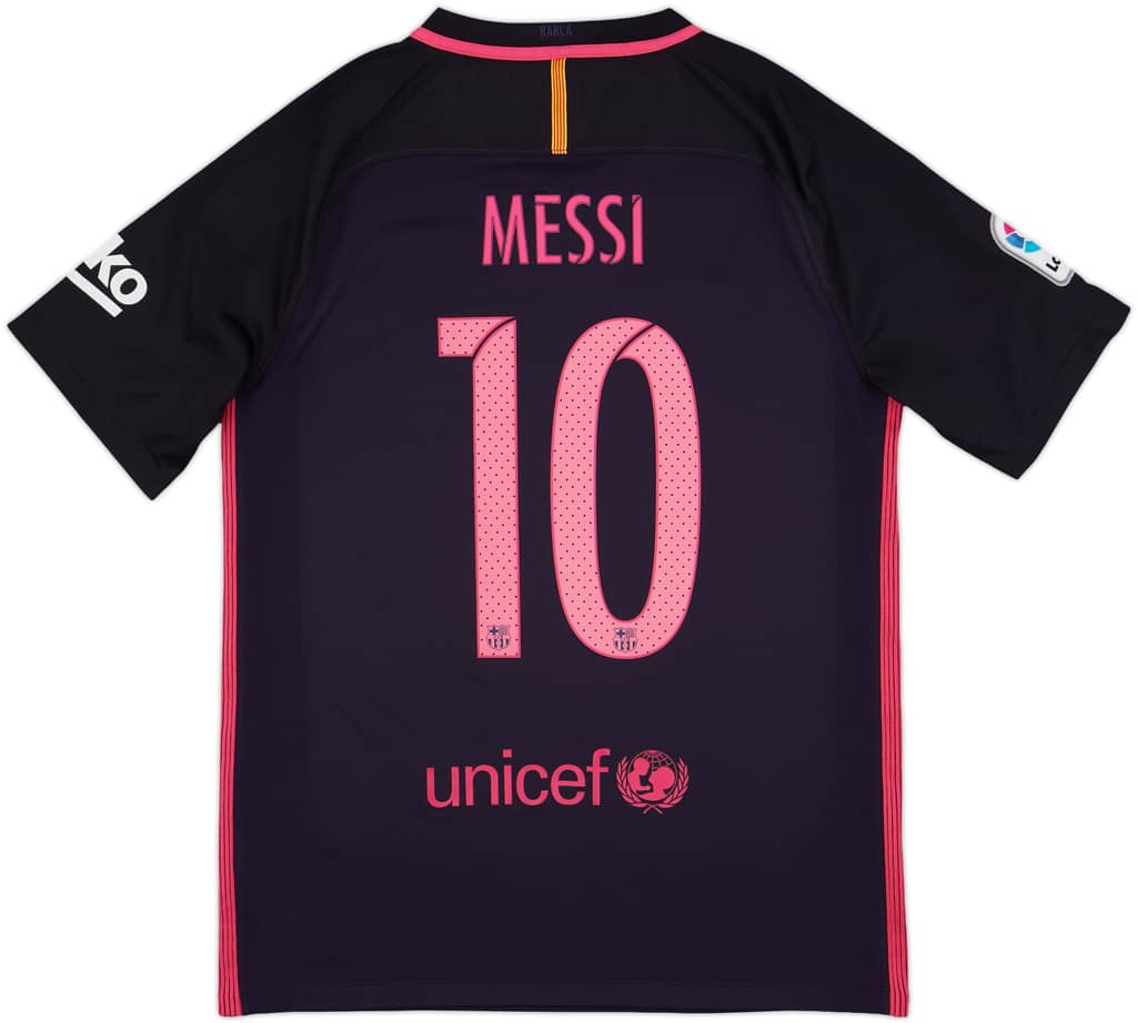 2016-17 Barcelona Away Shirt Messi #10 - 10/10 - (M)