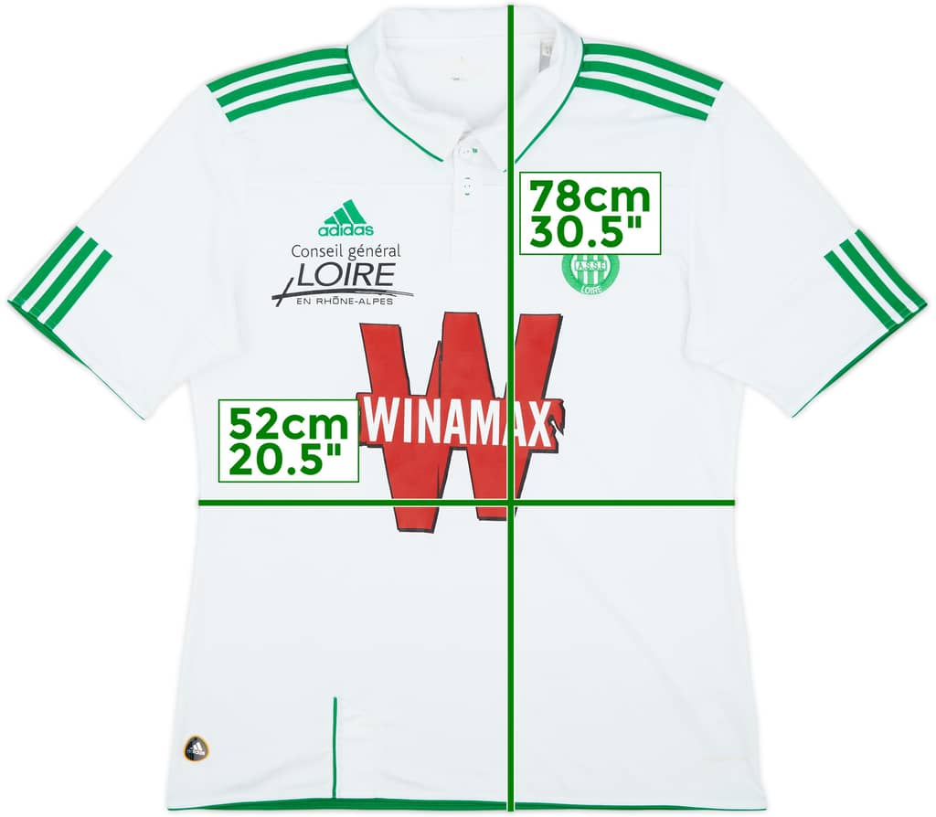 2010-11 Saint Etienne Away Shirt - 7/10 - (L)
