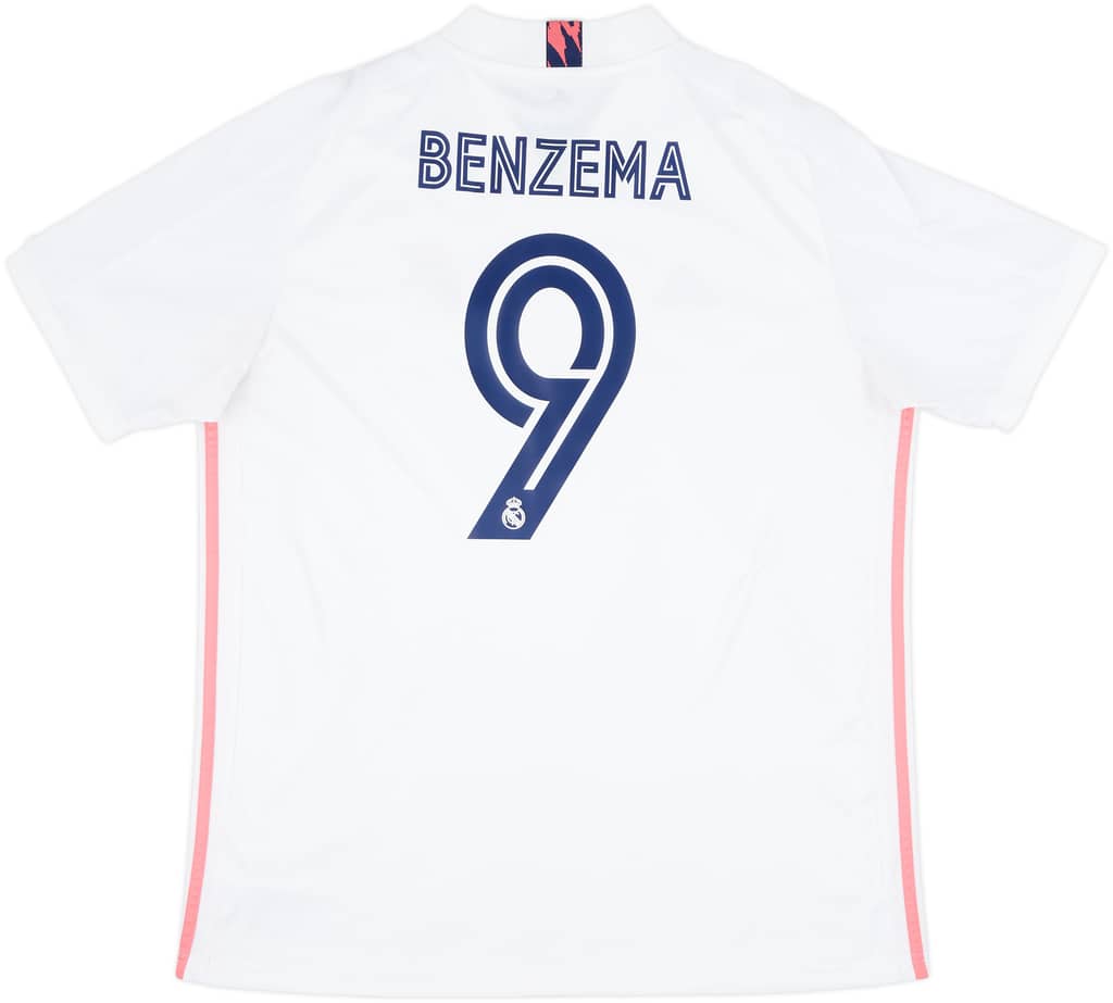 2020-21 Real Madrid Home Shirt Benzema #9 - 10/10 - (XL)