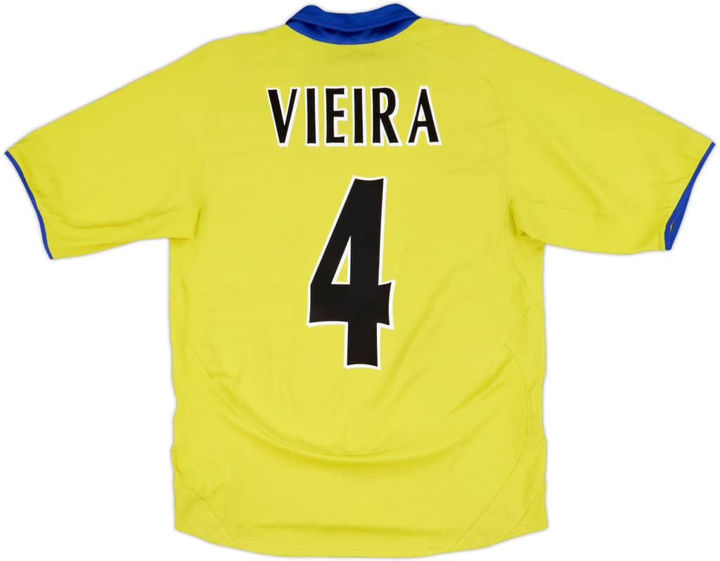 2003-05 Arsenal Away Shirt Vieira #4 - 5/10 - (S)