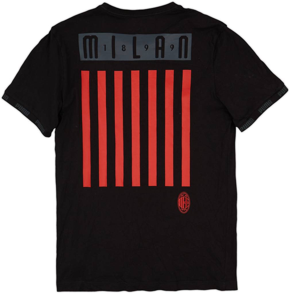 2019-20 AC Milan Puma Cotton Tee - 9/10 - (M)