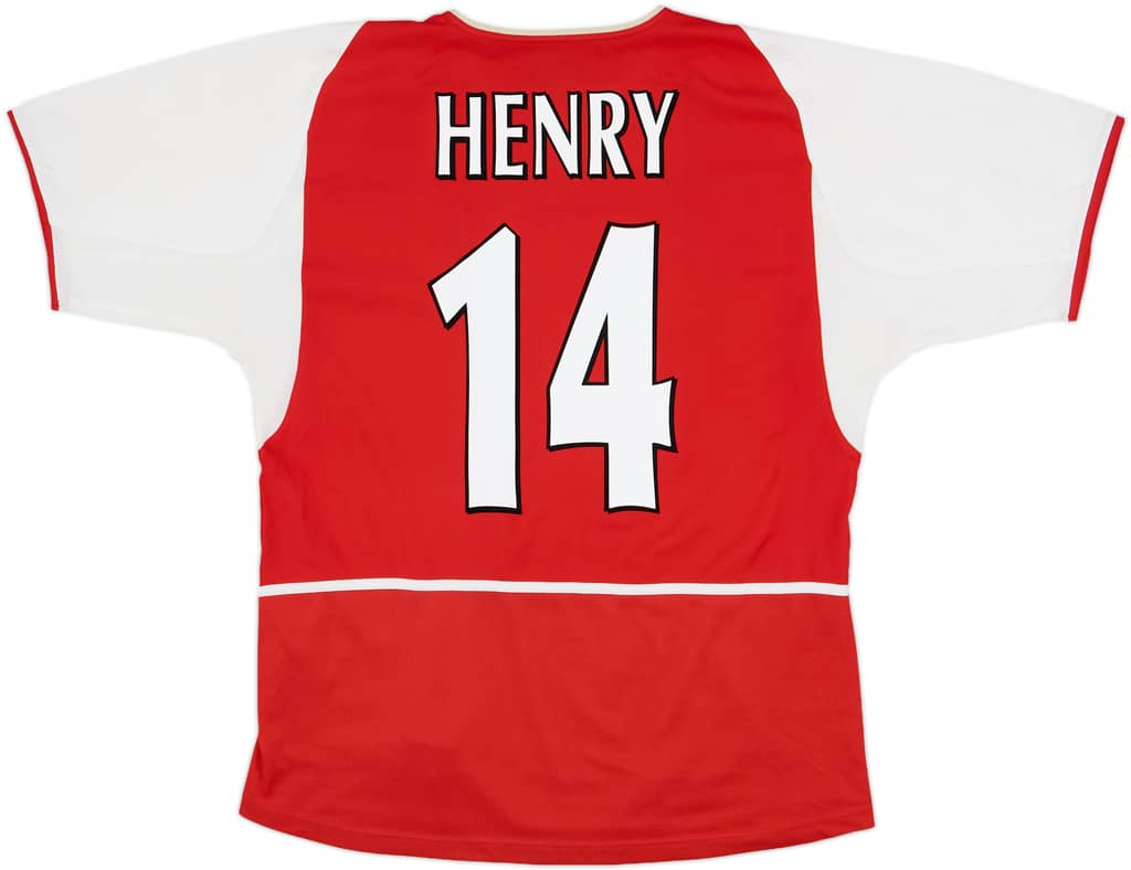 2002-04 Arsenal Home Shirt Henry #14 - 8/10 - (XL)