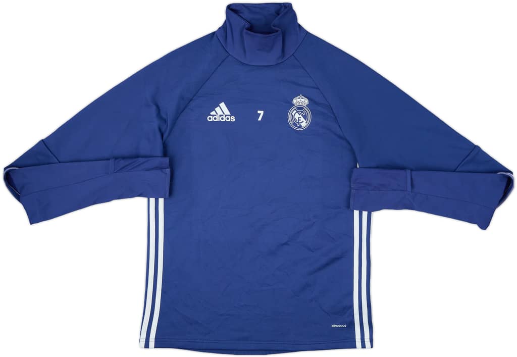 2016-17 Real Madrid Player Issue adidas Drill Top #7 - 4/10 - (S)