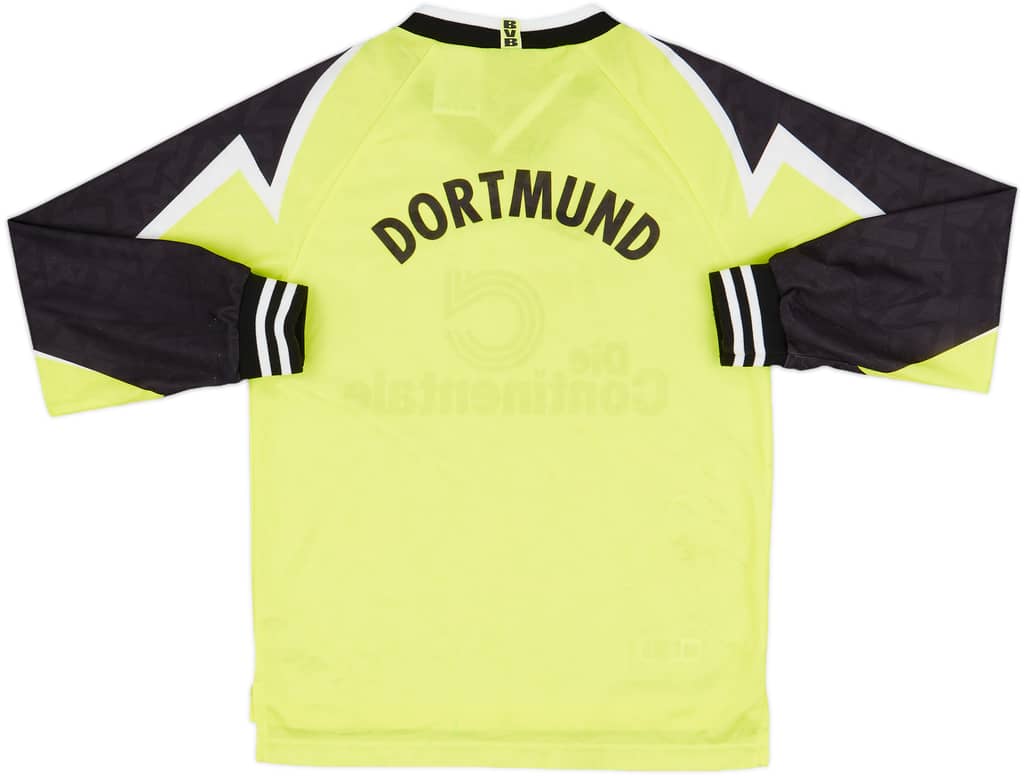 1995-96 Borussia Dortmund Home L/S Shirt - 9/10 - (L.Boys)