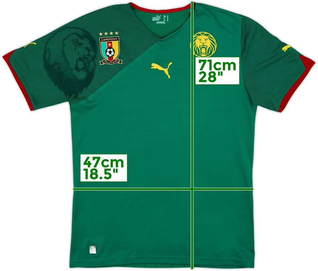 2010-11 Cameroon Home Shirt - 8/10 - (M)