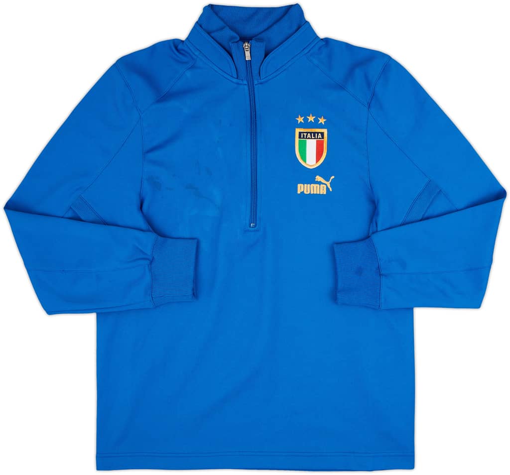 2003-04 Italy Puma 1/4 Zip Drill Top - 8/10 - (M)