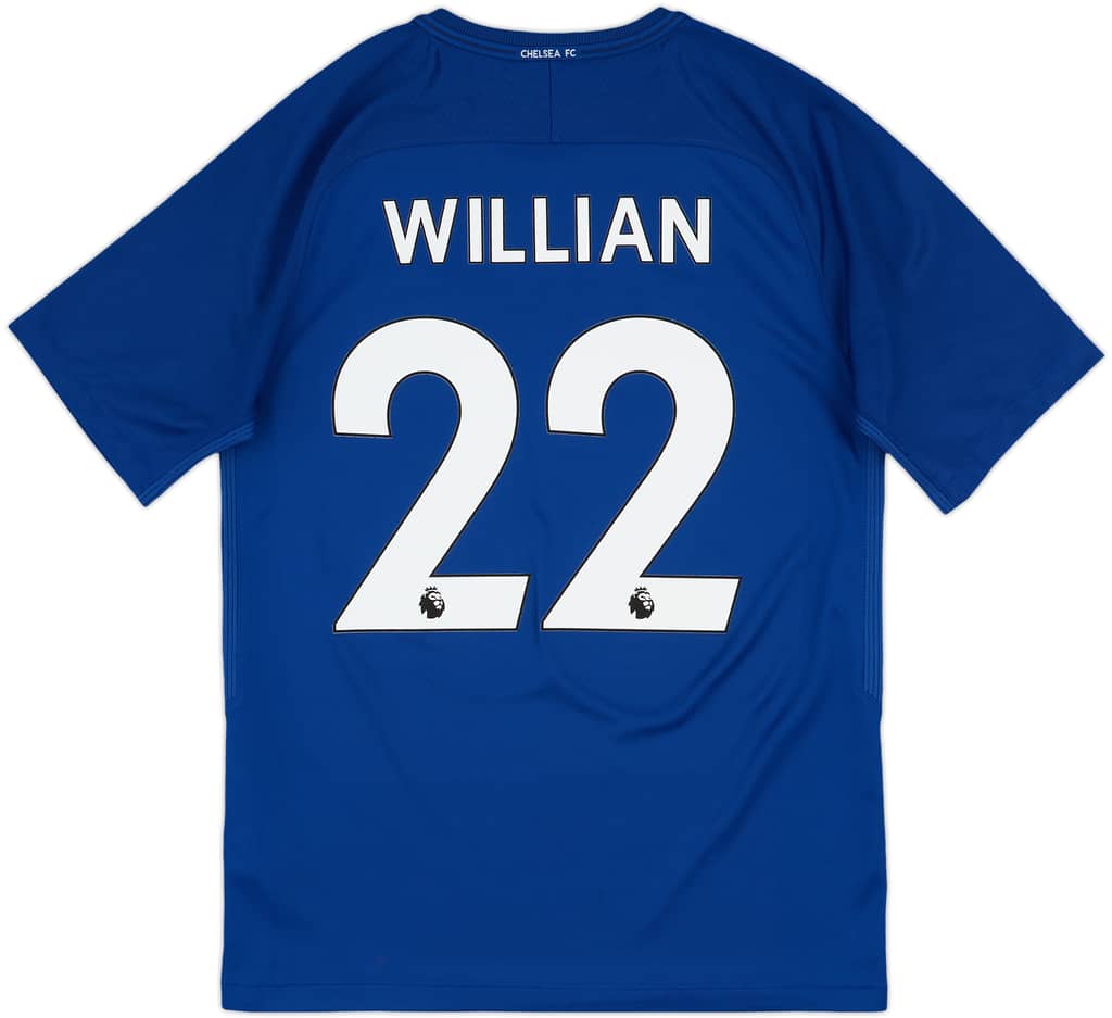 2017-18 Chelsea Home Shirt Willian #22 - 9/10 - (M)