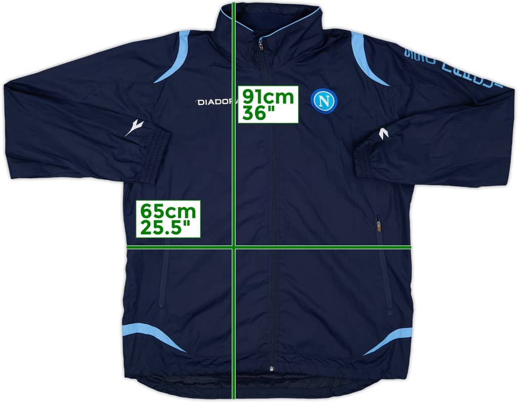 2006-07 Napoli Diadora Hooded Rain Jacket - 7/10 - (XL)