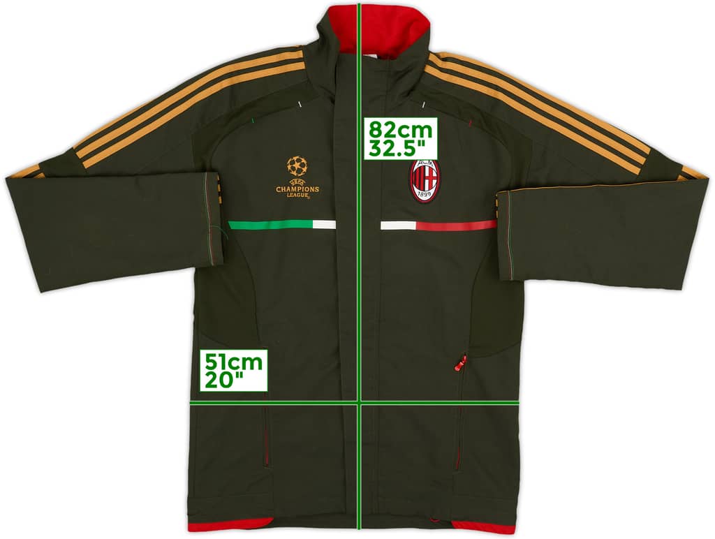 2011-12 AC Milan CL adidas Track Jacket - 8/10 - (S)
