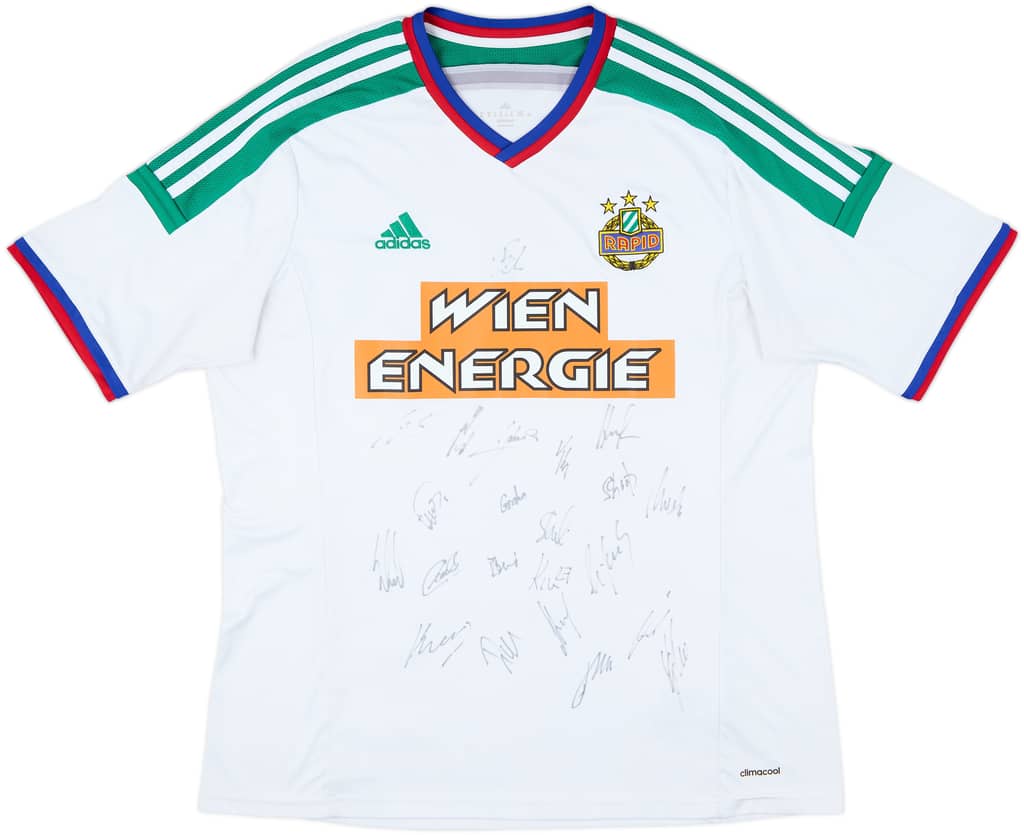 2014-16 Rapid Vienna Squad Signed Away Shirt - 7/10 - (XL)