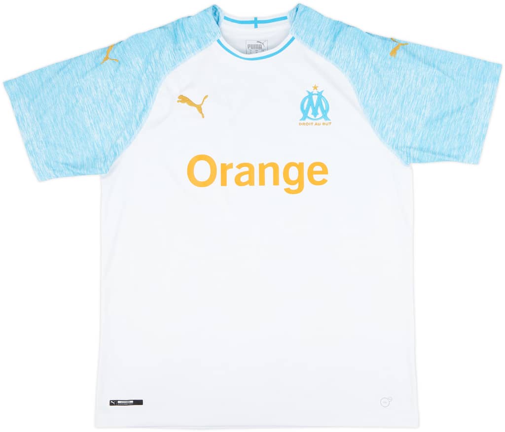 2018-19 Olympique Marseille Home Shirt - 7/10 - (XL)