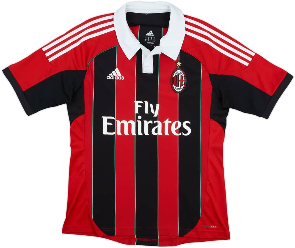 2012-13 AC Milan Home Shirt Pato #9 - 7/10 - (M)