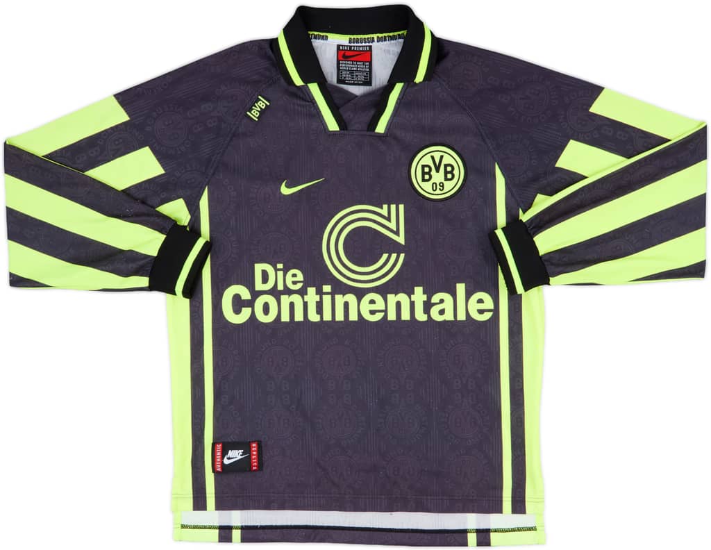 1996-97 Borussia Dortmund Away L/S Shirt - 8/10 - (M)