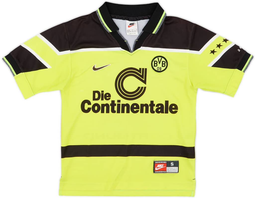 1997-98 Borussia Dortmund Home Shirt Champions League Sieger '97 - 8/10 - (S.Boys)