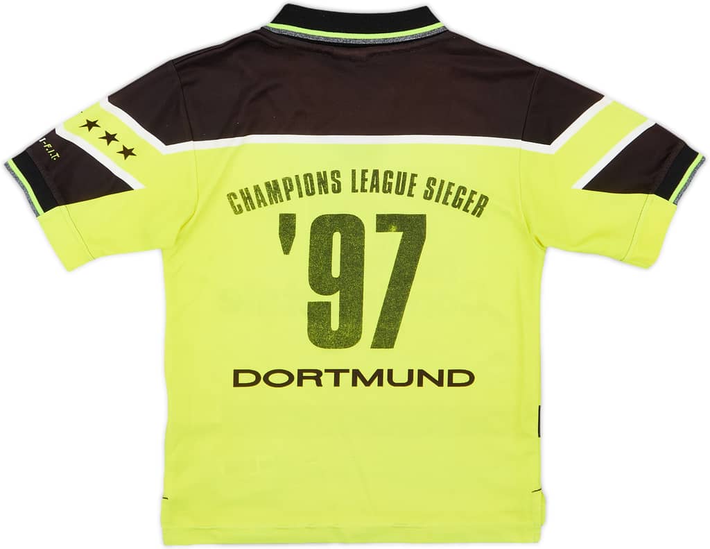 1997-98 Borussia Dortmund Home Shirt Champions League Sieger '97 - 8/10 - (S.Boys)