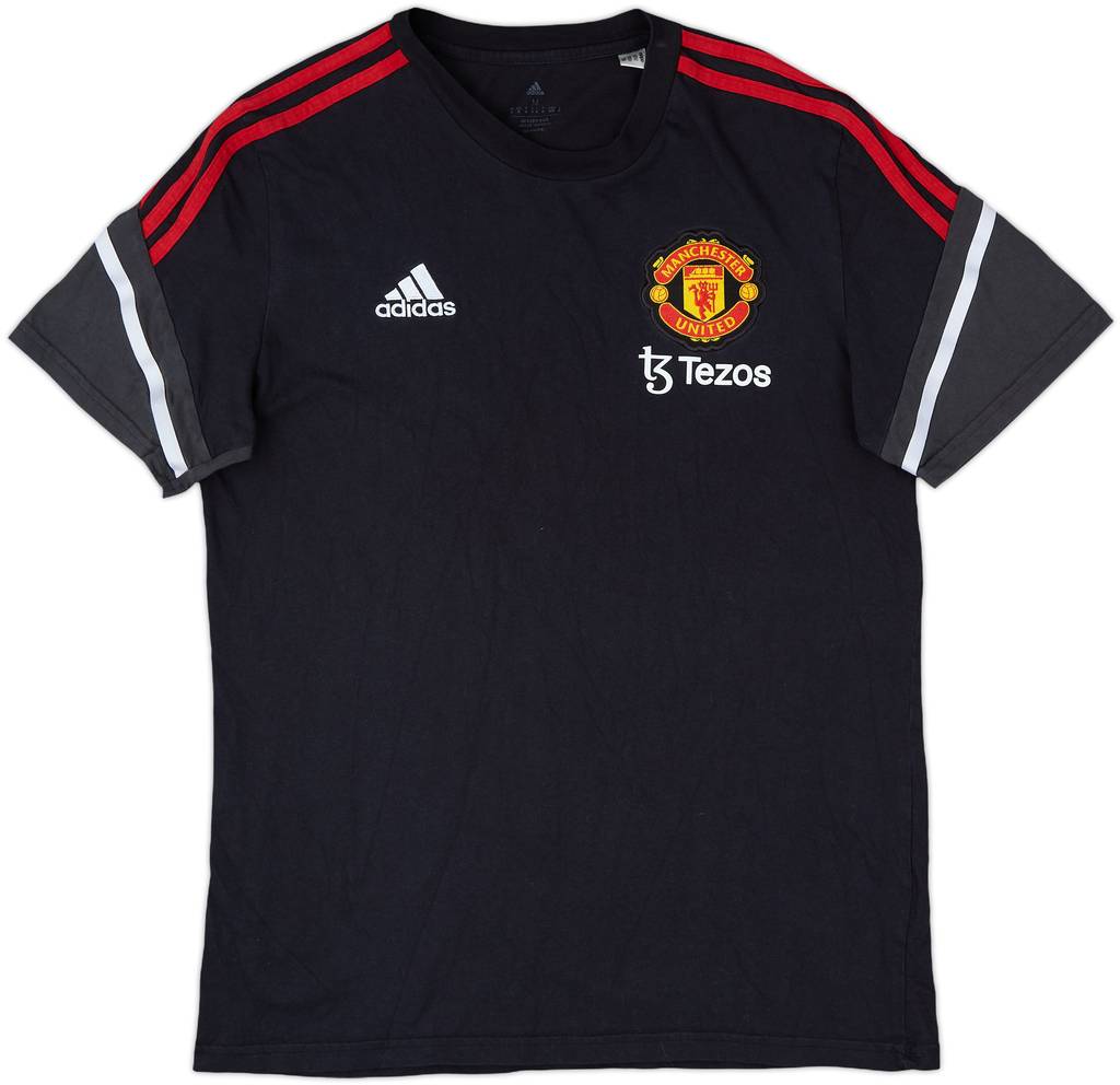 2022-23 Manchester United adidas Cotton Tee - 9/10 - (M)