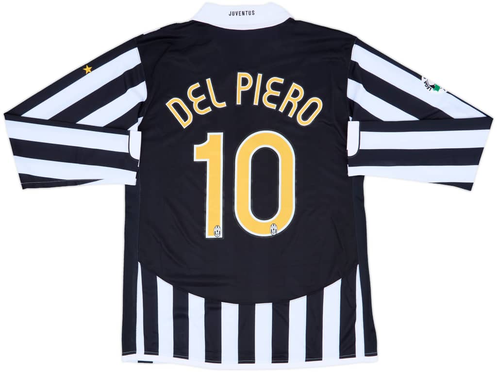 2006-07 Juventus Player Issue Home L/S Shirt Del Piero #10 (XL)