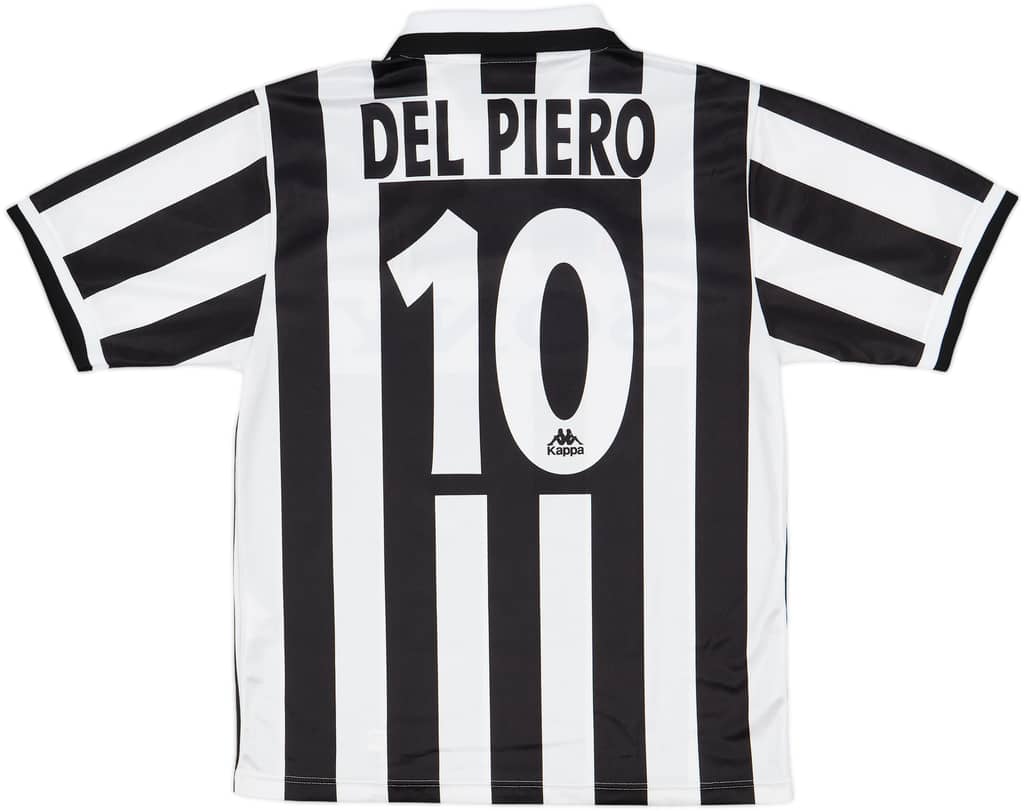 1995-97 Juventus Home Shirt Del Piero #10 - 8/10 - (M)