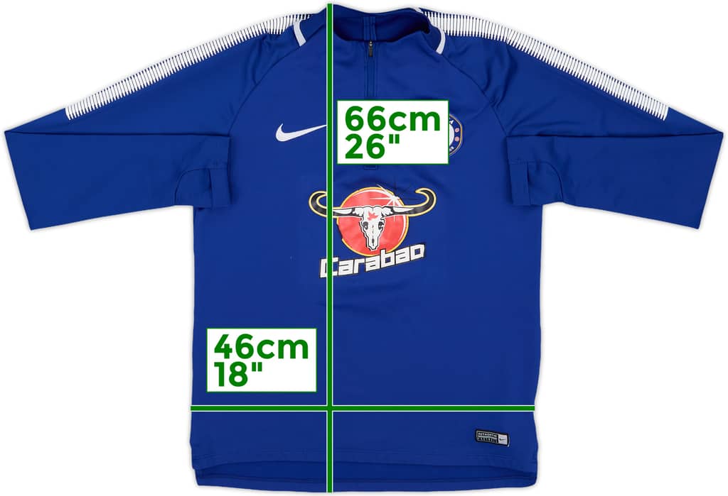 2017-18 Chelsea Nike 1/4 Zip Drill Top - 5/10 - (S)