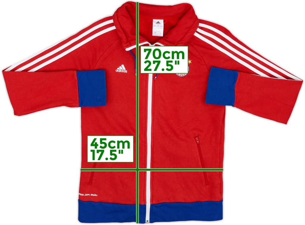 2014-15 Bayern Munich adidas Hooded Sweat Top - 7/10 - (Women's M)