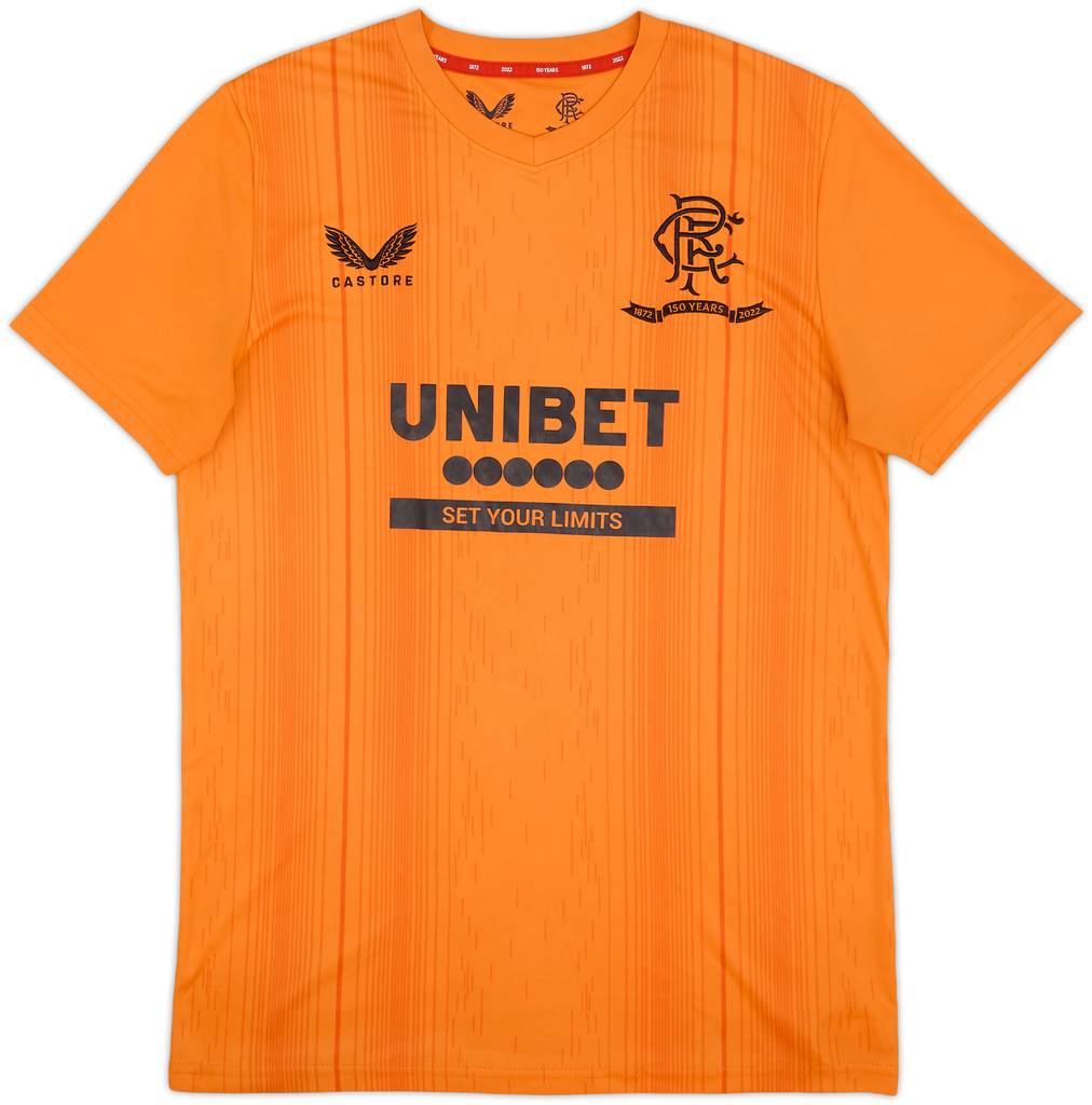 2021-22 Rangers Castore '150 Years Anniversary' Training Shirt - 9/10 - (S)