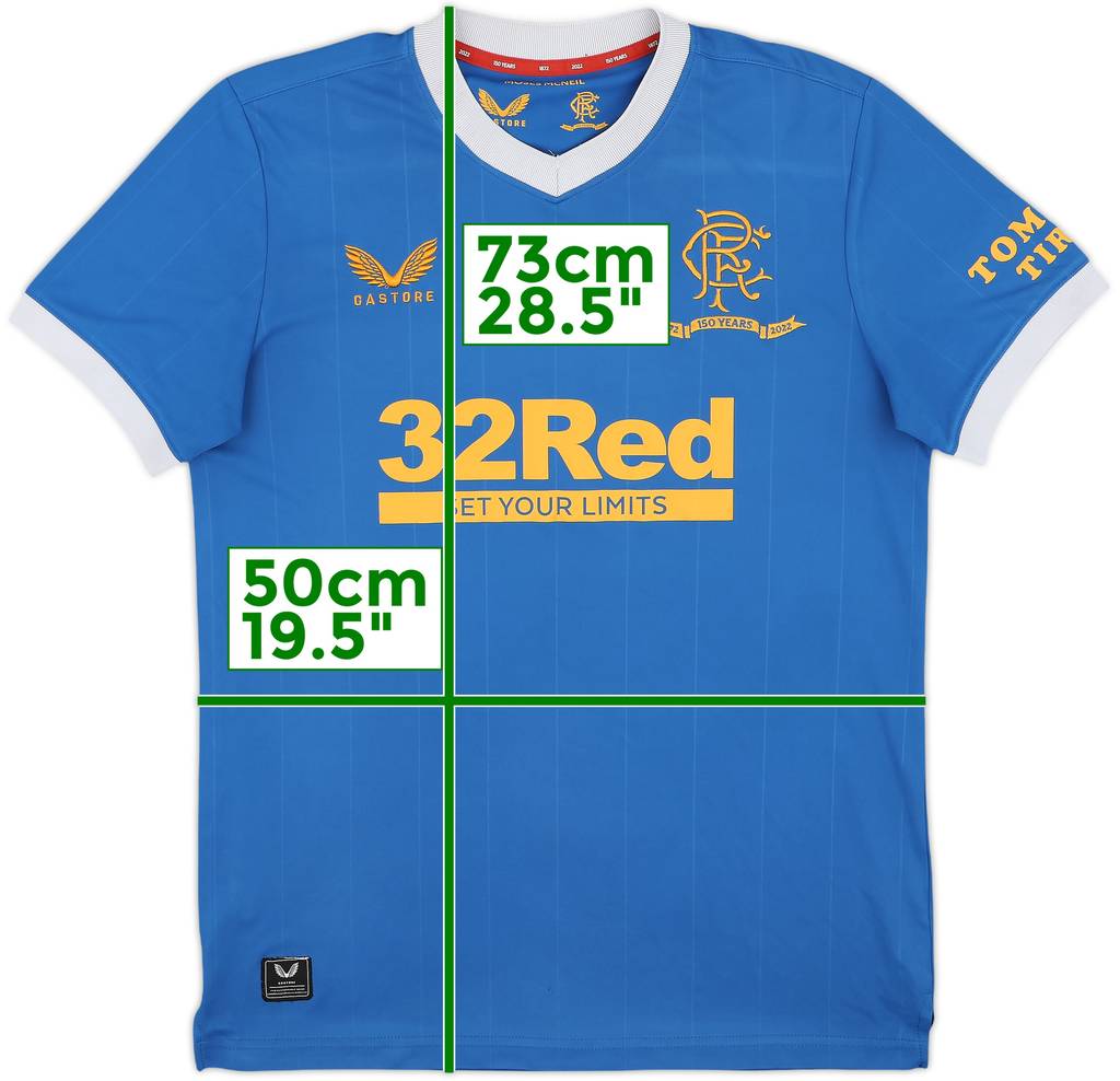 2021-22 Rangers Home Shirt - 6/10 - (S)