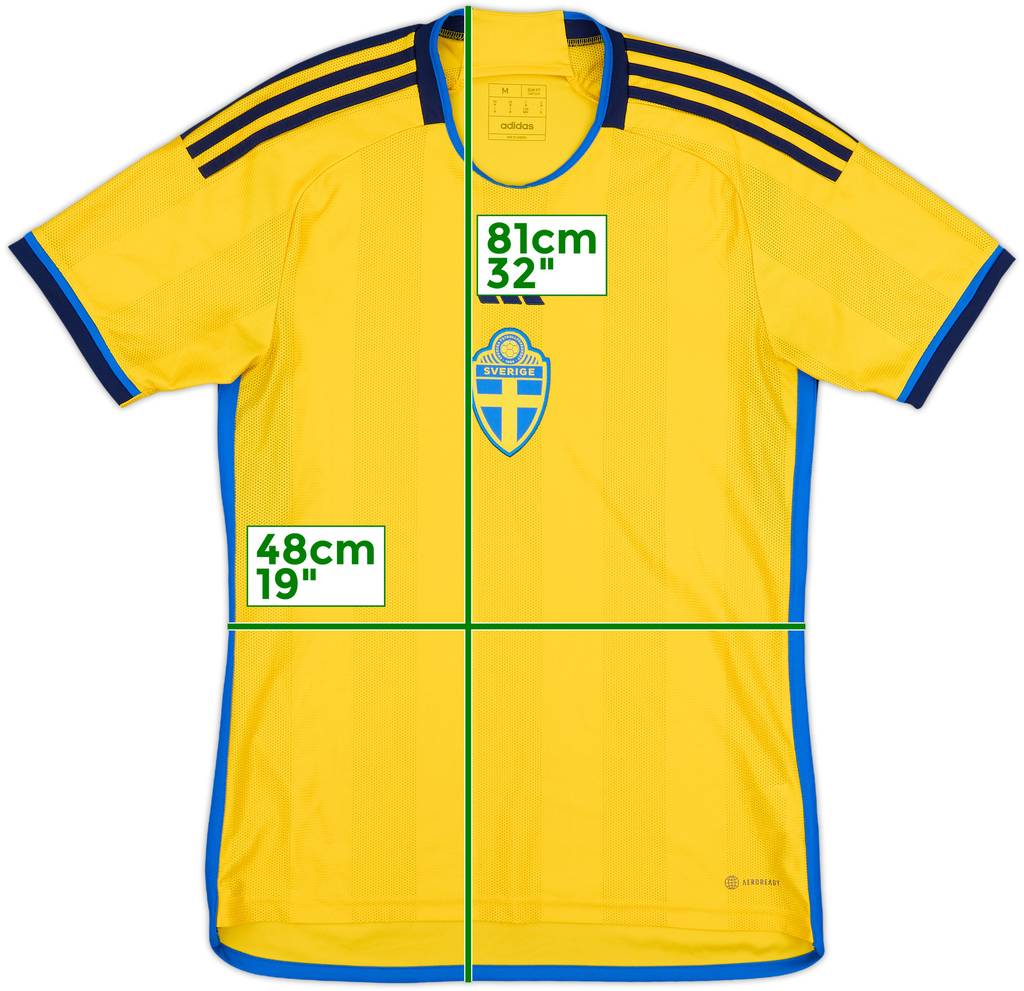 2022-23 Sweden Home Shirt - 10/10 - (M)