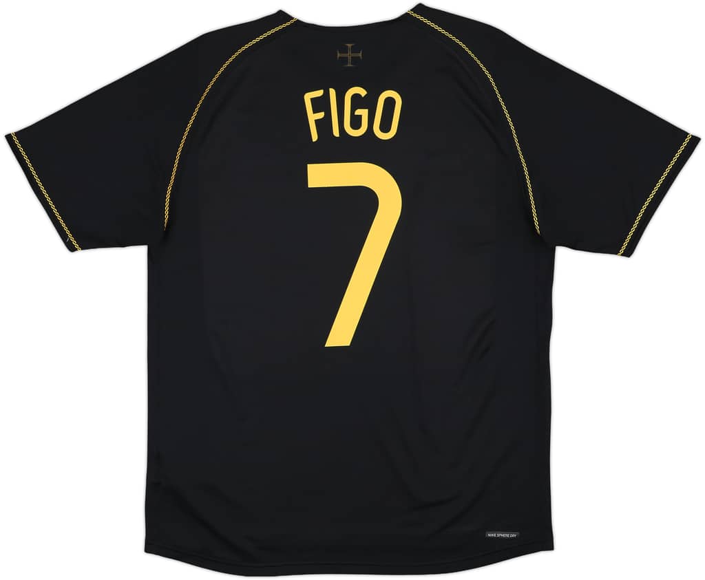 2006-07 Portugal Away Shirt Figo #7 - 8/10 - (L)
