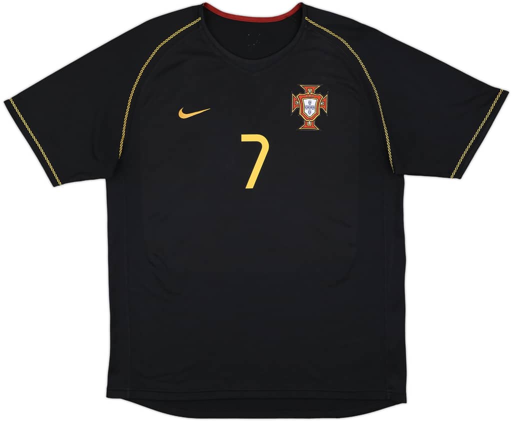 2006-07 Portugal Away Shirt Figo #7 - 8/10 - (L)