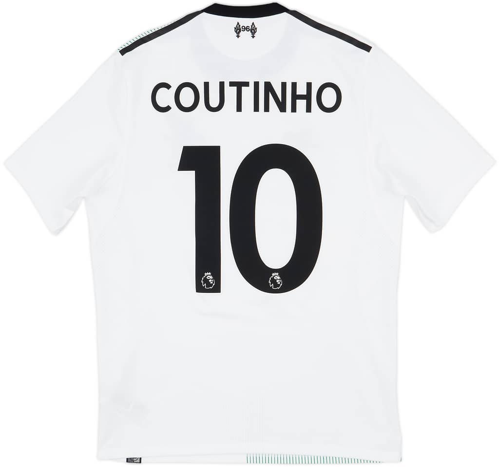 2017-18 Liverpool Away Shirt Coutinho #10 - 9/10 - (S)