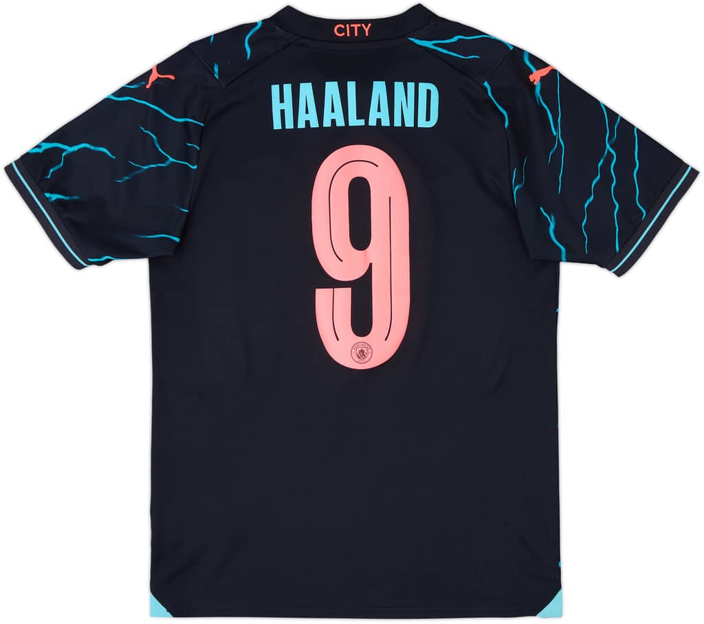 2023-24 Manchester City Third Shirt Haaland #9 - 8/10 - (S)