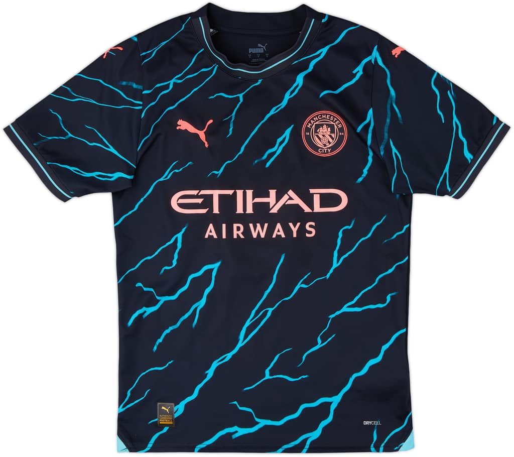 2023-24 Manchester City Third Shirt Haaland #9 - 8/10 - (S)