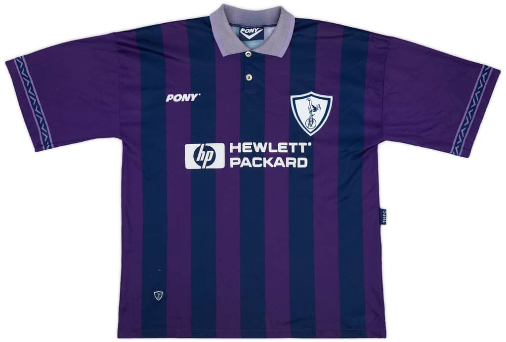 1995-97 Tottenham Away Shirt Sheringham #10 - 6/10 - (XXL)