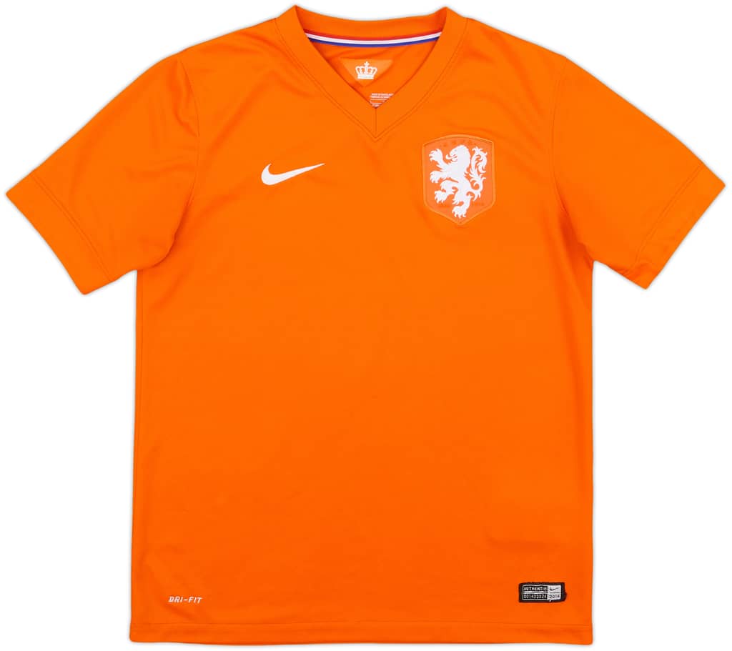2014-15 Netherlands Home Shirt - 8/10 - (L.Boys)
