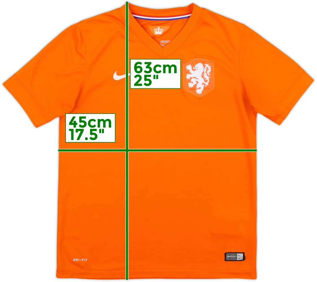 2014-15 Netherlands Home Shirt - 8/10 - (L.Boys)